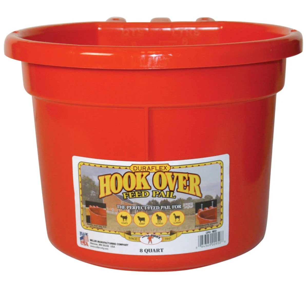 Little Giant Hook Over Feed Pail, 2 Gallon - Healthber