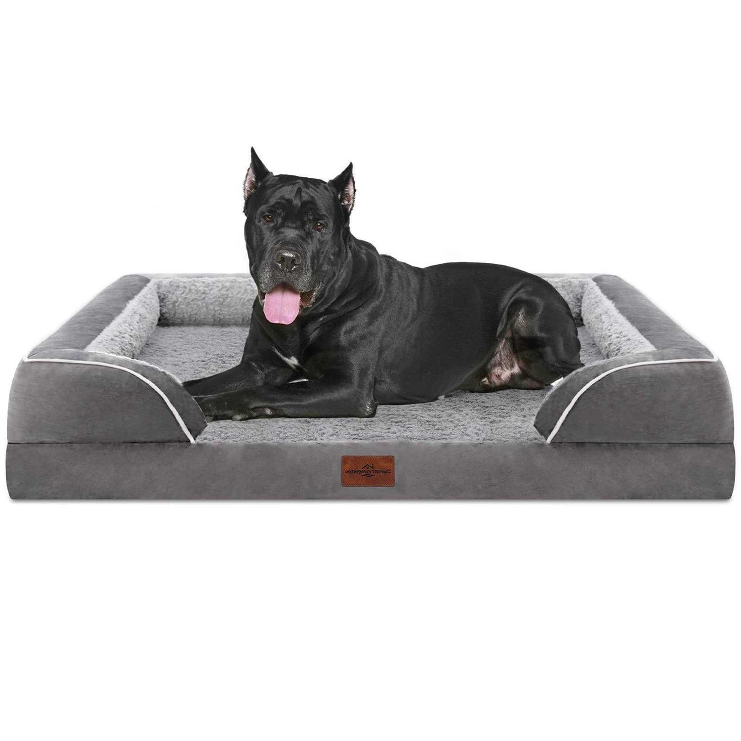 Comfort Expression Jumbo Dog Bed for Extra Large Dogs Waterproof Orthopedic Dog Bed - Healthber