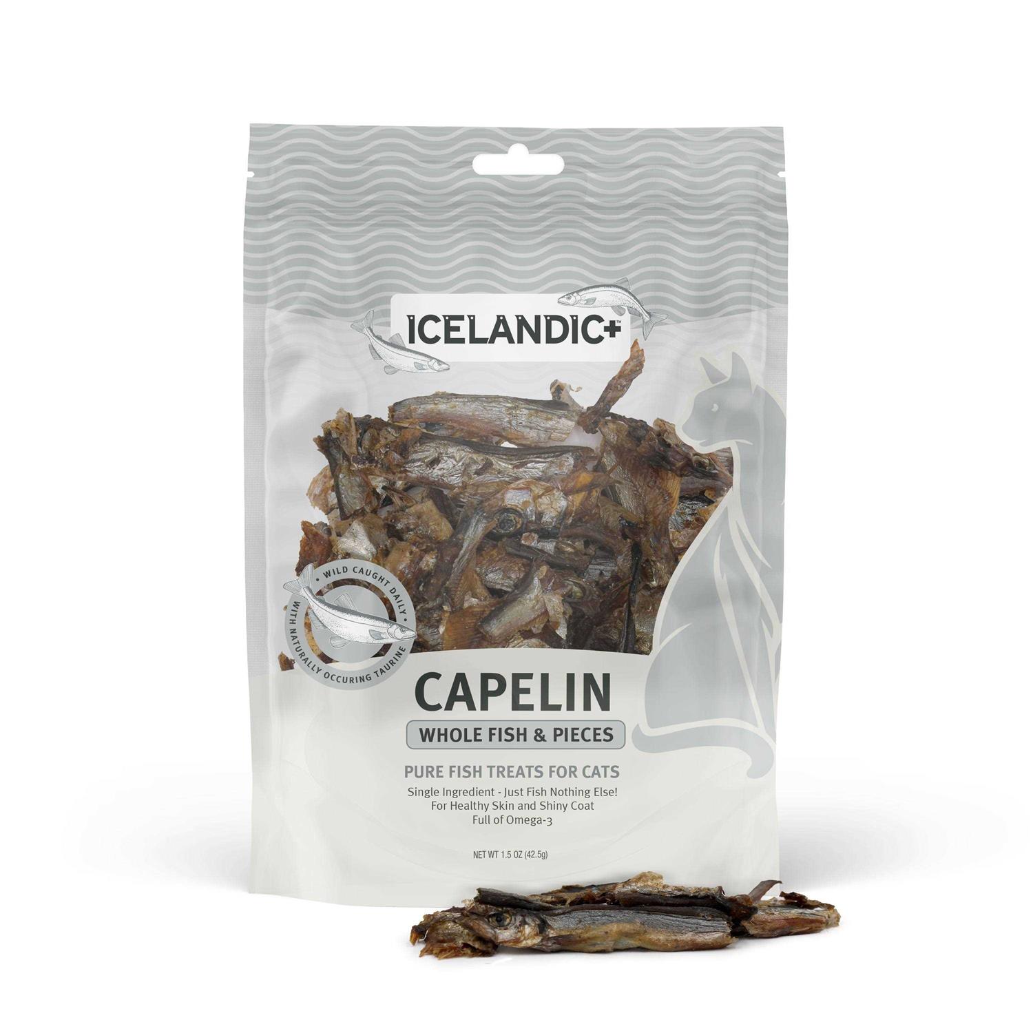 Icelandic+ Capelin Whole Fish Cat Treats - Healthber