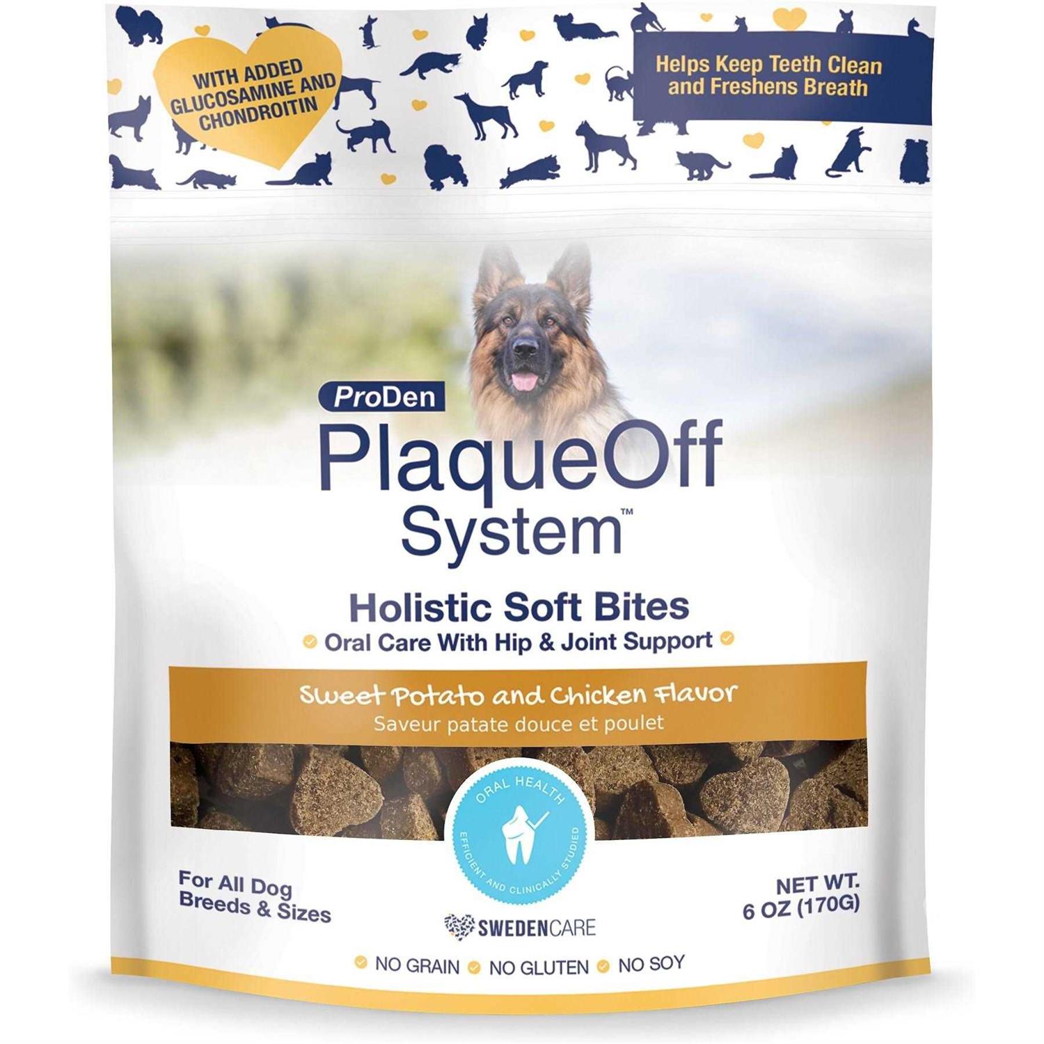 ProDen Dog Plaqueoff Bites Hip 6oz - Healthber
