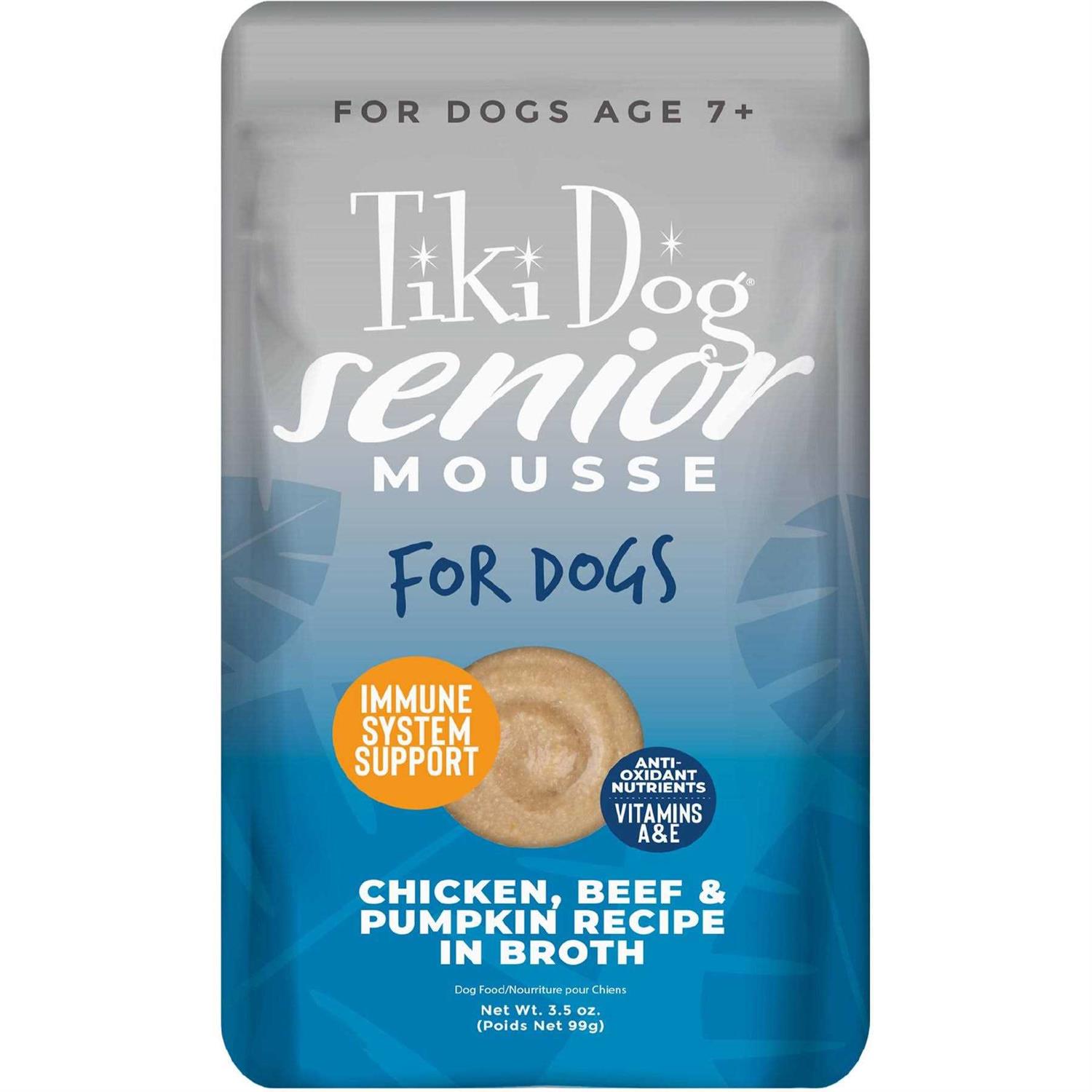 Tiki Dog Grain-Free Aloha Petites Mousse Senior Dog Food - Healthber