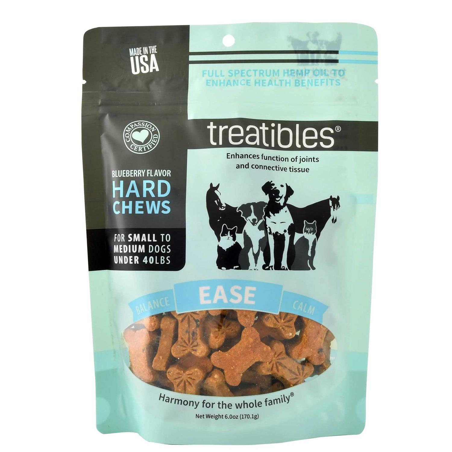 Treatibles Grain Free Blueberry Chews 1mg Small - Healthber