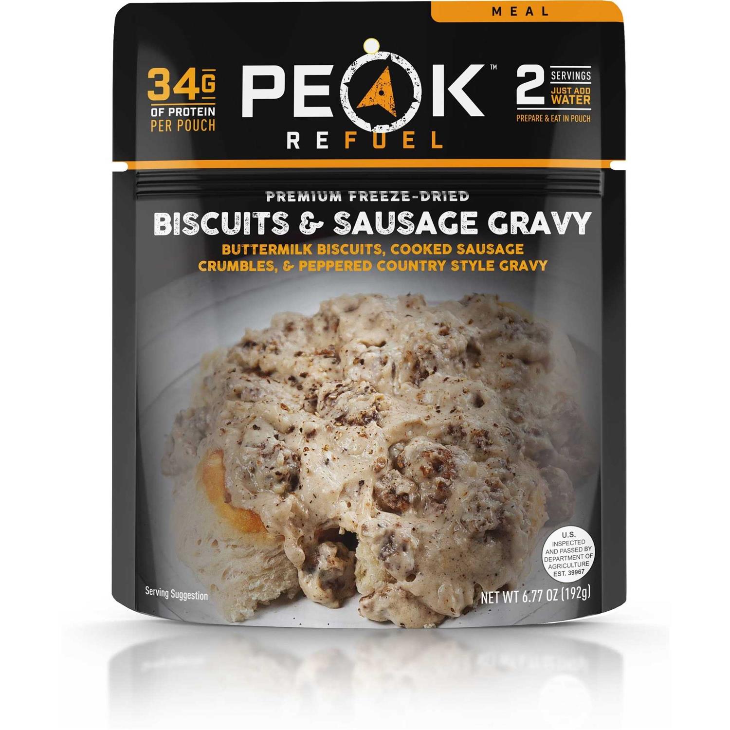 Peak Refuel Biscuits & Sausage Gravy - Healthber