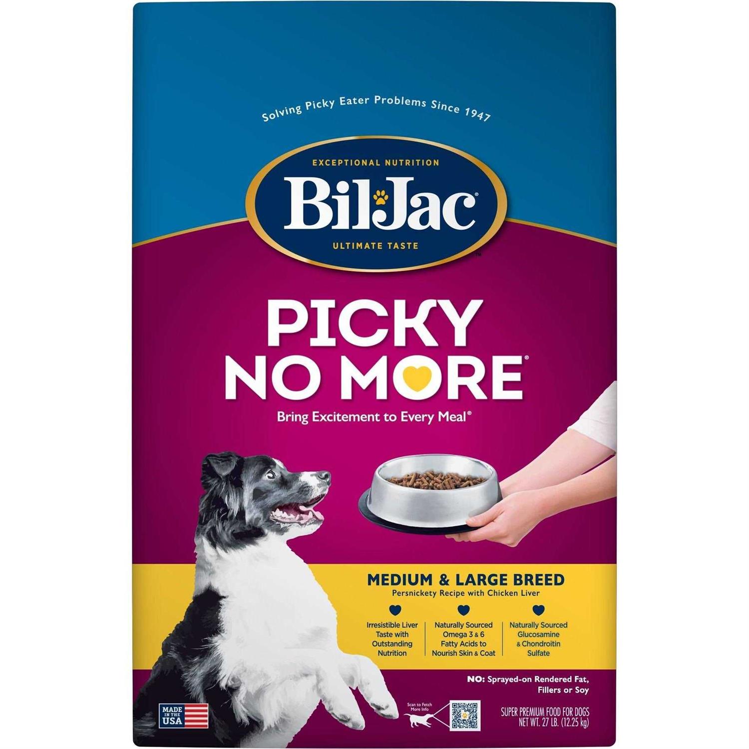 Bil-Jac Picky No More Breed Chicken Liver Recipe Dry Dog Food - Healthber