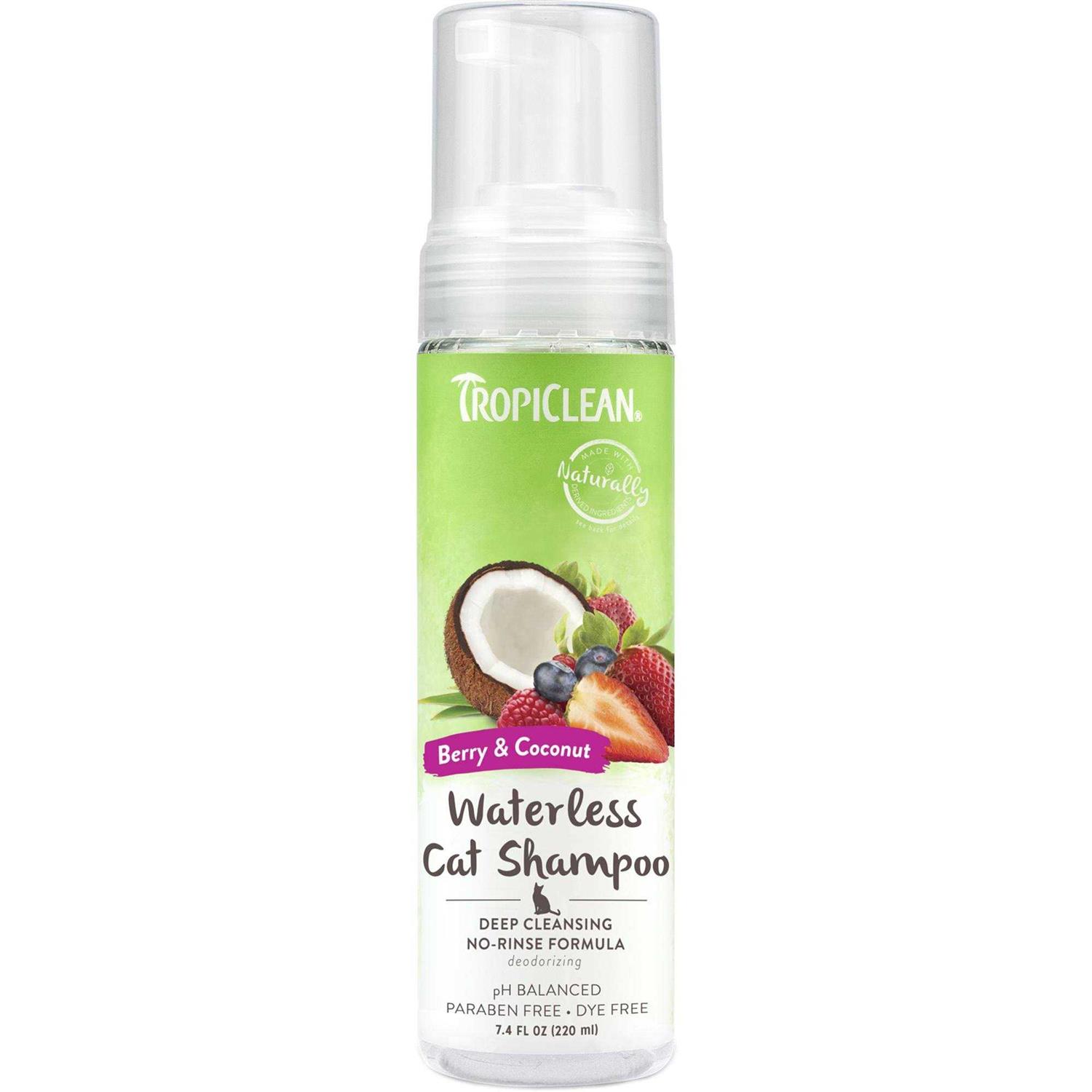 Tropiclean Waterless Deep Cleaning Cat Shampoo - Healthber