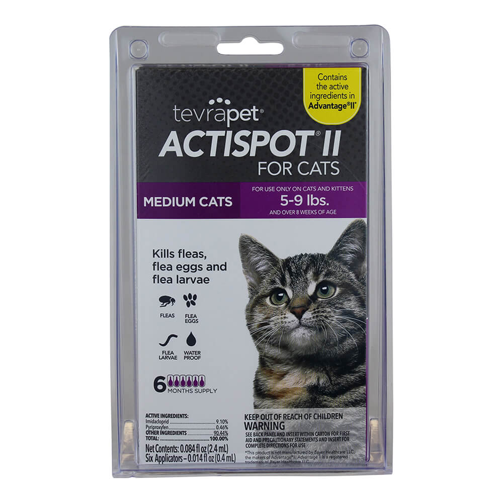 TevraPet Actispot II for Cats, 6 Month Supply - Healthber