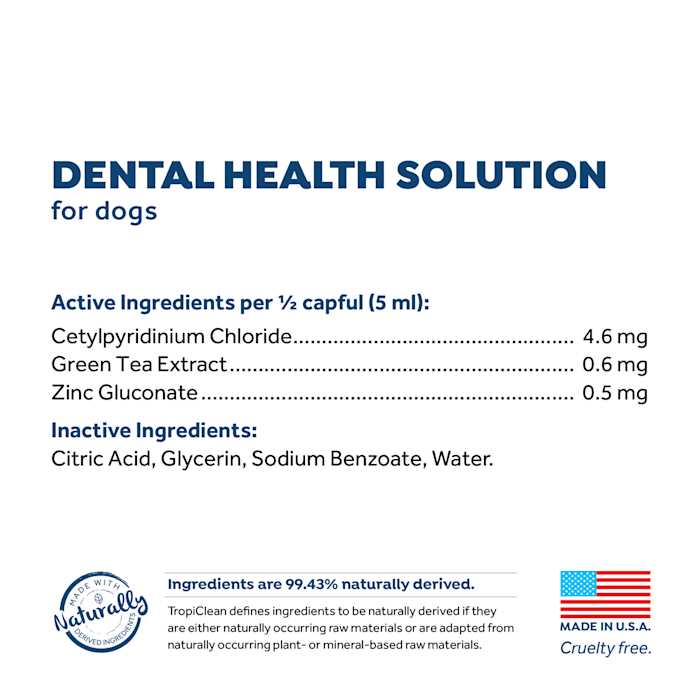 TropiClean Fresh Breath Dog Dental Health Solution - Healthber