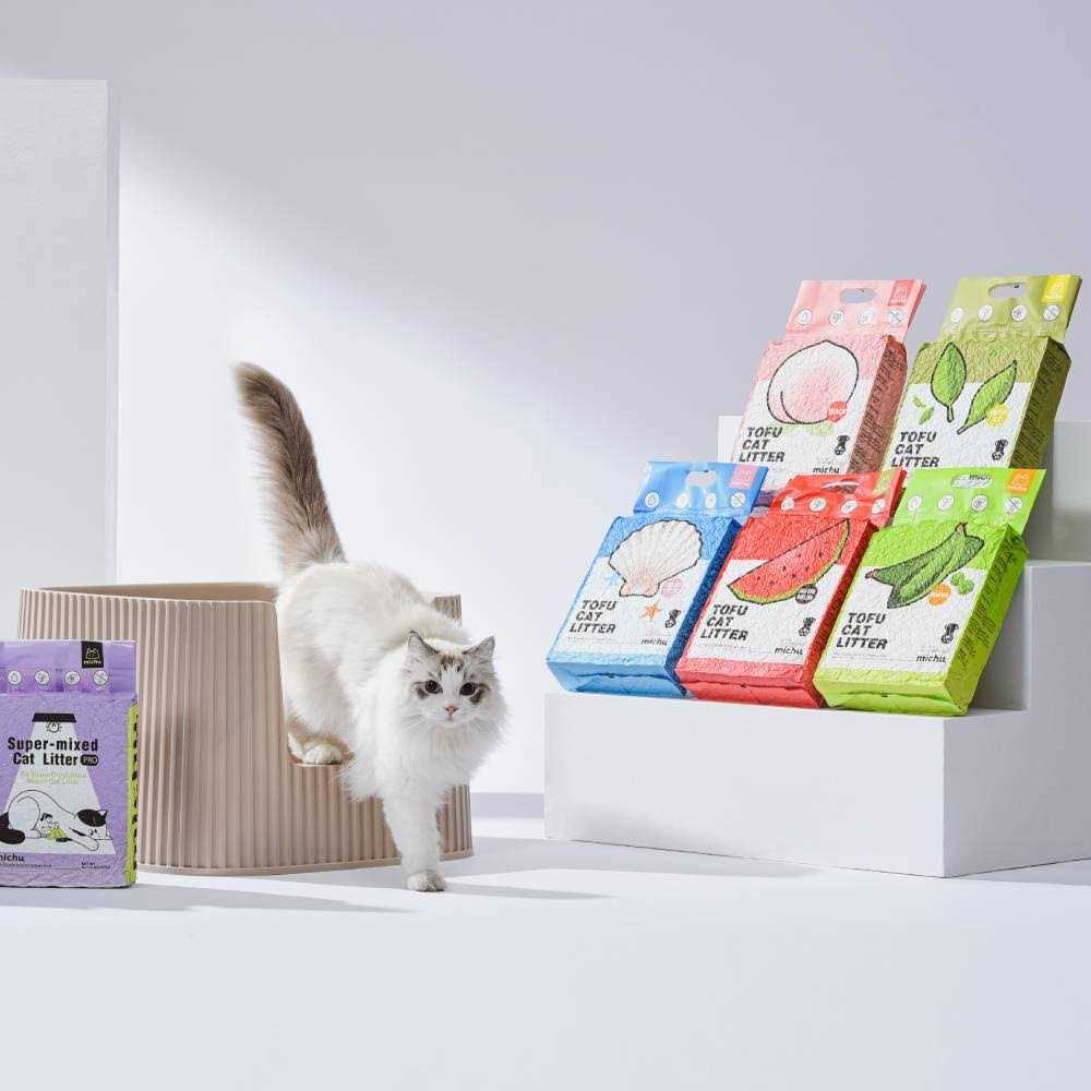 Michu Natural Clumping Tofu Cat Litter 5.5lb/88oz - Healthber