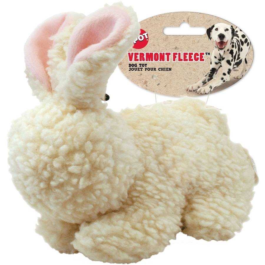 Ethical Pet Fleece Rabbit Dog Toy, 6-inch - Healthber