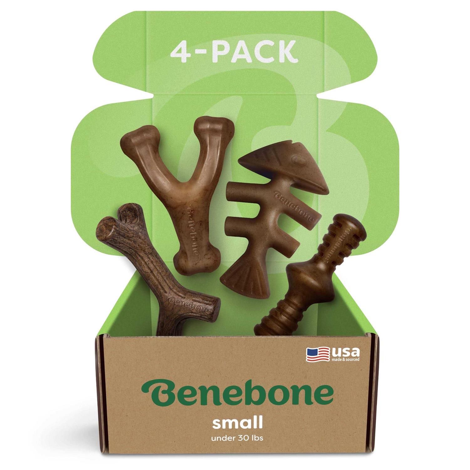 Benebone Dog Chew Toy Holiday 4 Pack - Healthber