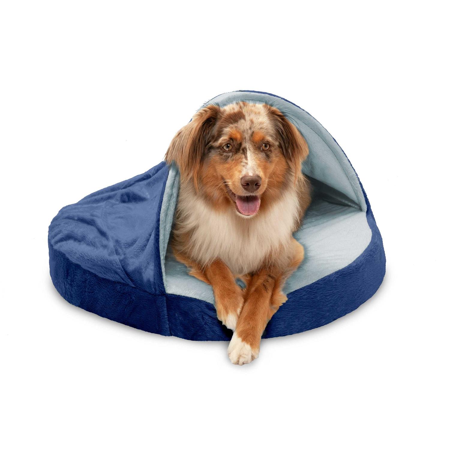 FurHaven Faux Sheepskin Snuggery Orthopedic Pet Dog Bed - Healthber