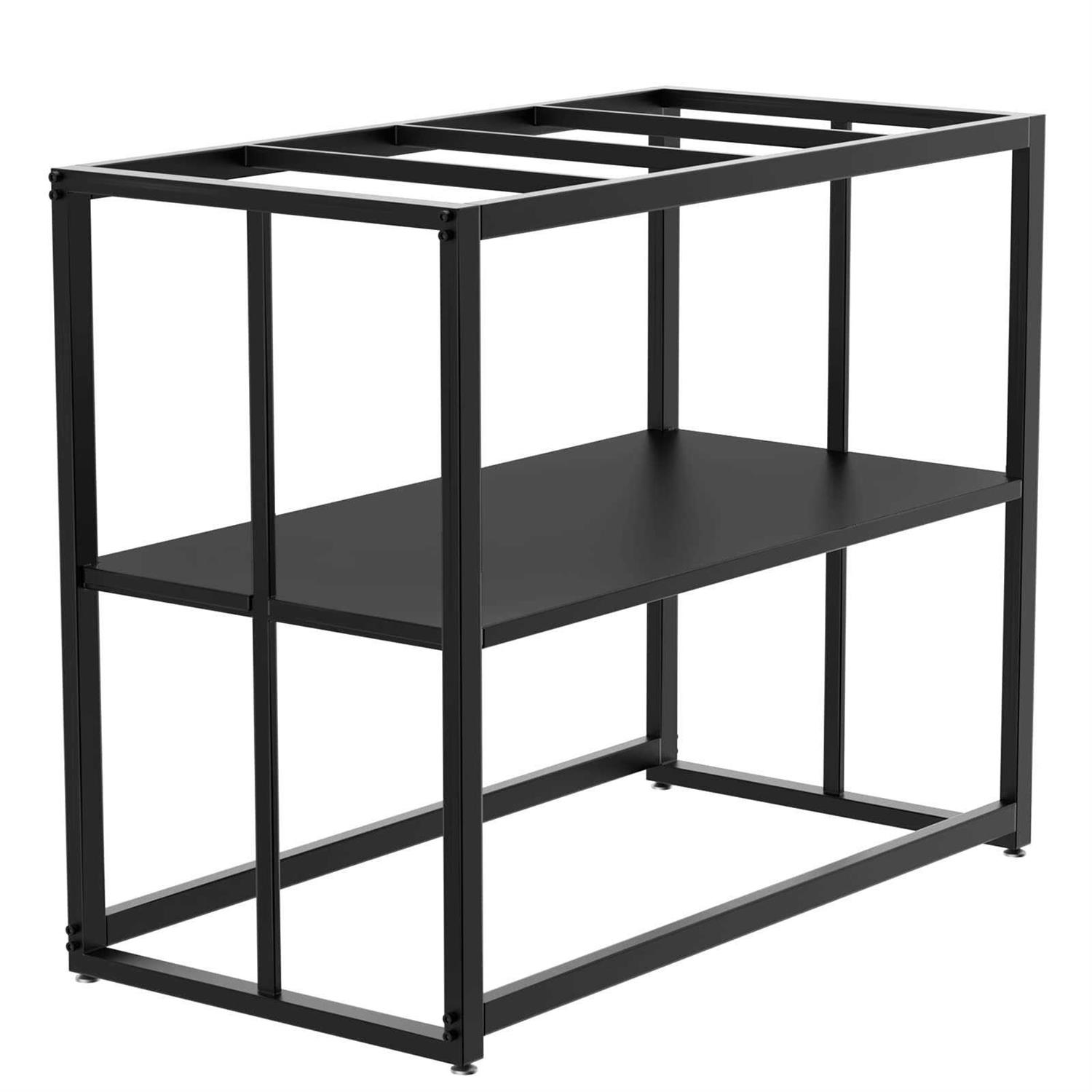 Likeem Fish Tank Stand Metal Aquarium Stand 40 Gallon Aquarium Turtle Tank 36.5 x 18.5 x 29.5 - Healthber