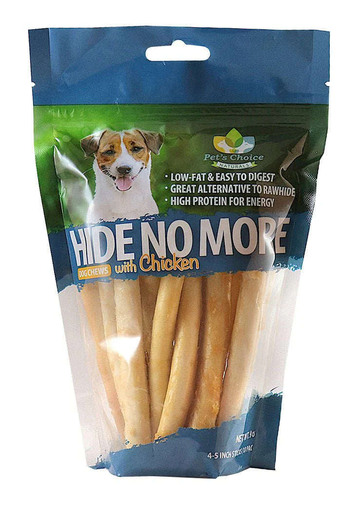 Pet's Choice Hide No More Dog Chews with Chicken - Healthber