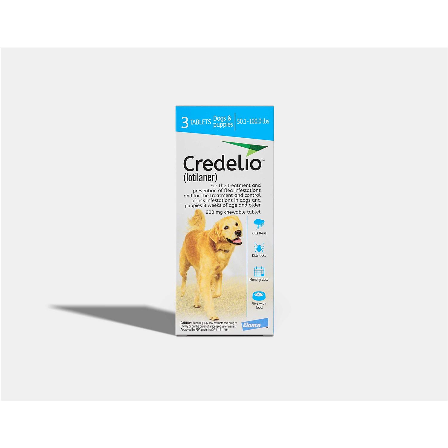 Credelio 3 Chewable Tablets for Dogs 50.1-100lbs - Healthber