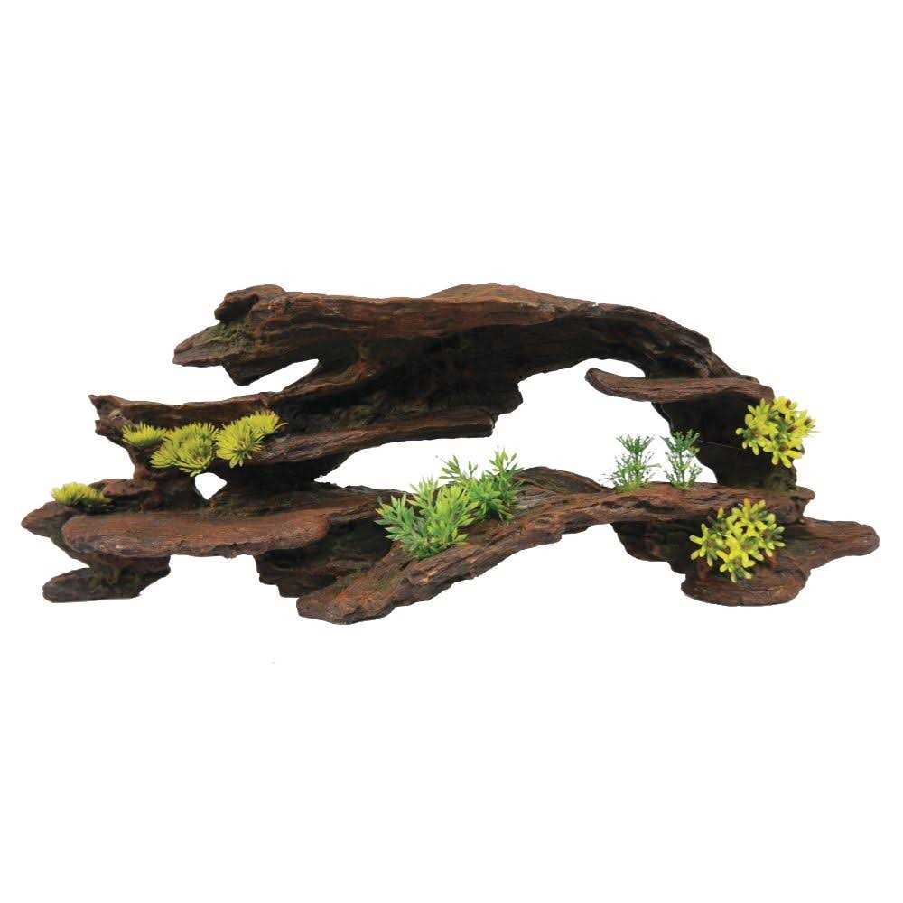 Top Fin Greenery Driftwood Aquarium Tank Ornament - Healthber