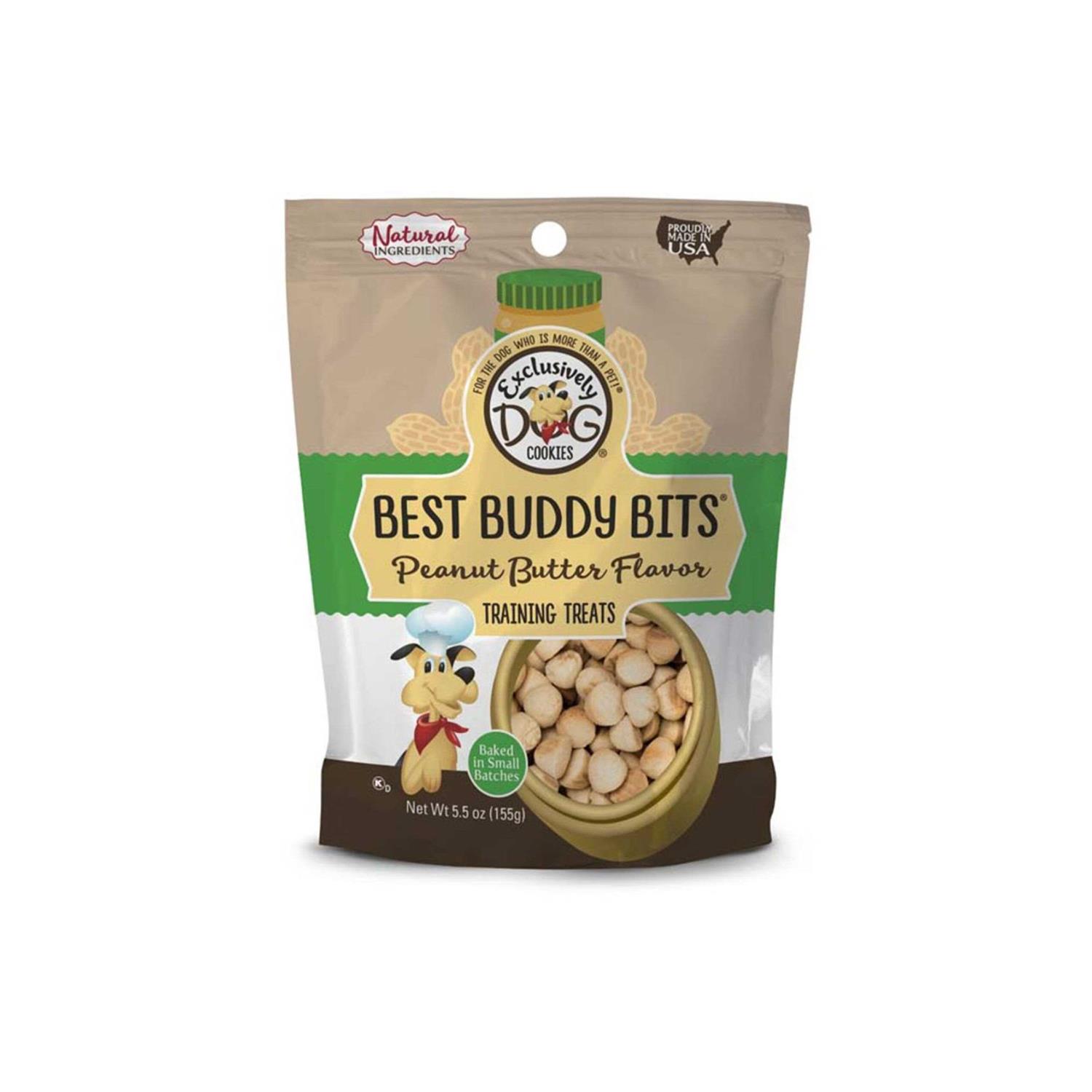 Exclusively Pet Best Buddy Bits Peanut Butter Flavor Dog Treats 5.5 oz - Healthber