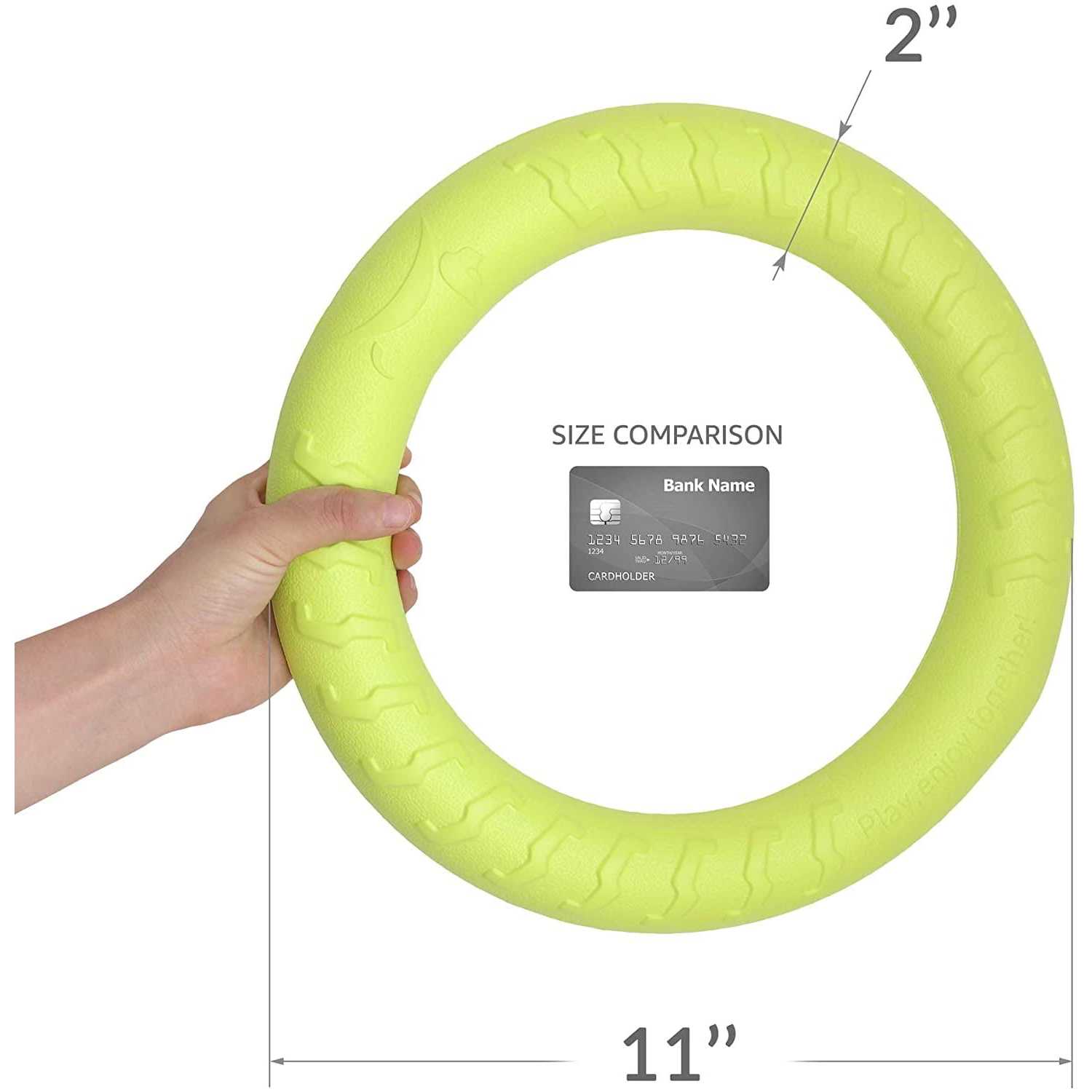 PetSpy Dog Training Ring for Outdoor Fitness Floatable Pulling Toy and Flying Disc Interactive Play Tool for Small Medium - Healthber