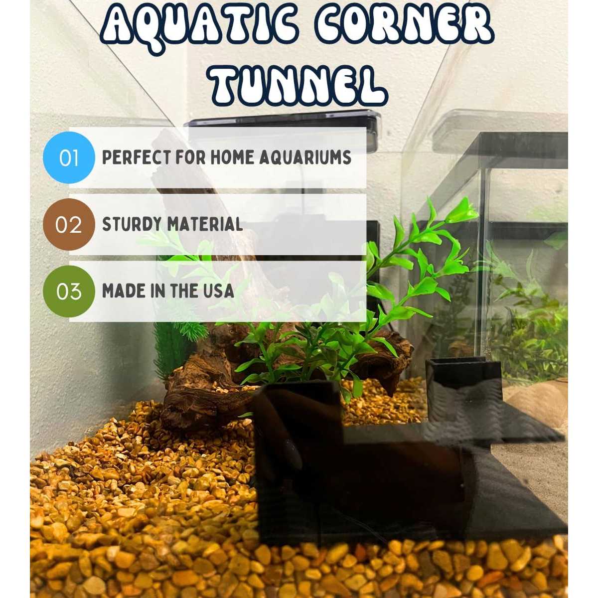 Chatelet Aquarium Underground Tunnel Fish & Shrimp Hideout for Aquariums - Healthber