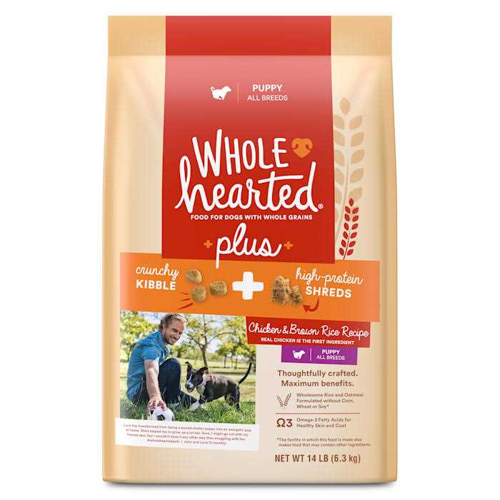WholeHearted Plus Chicken & Brown Rice Recipe with Whole Grains Dry Dog Food - Healthber