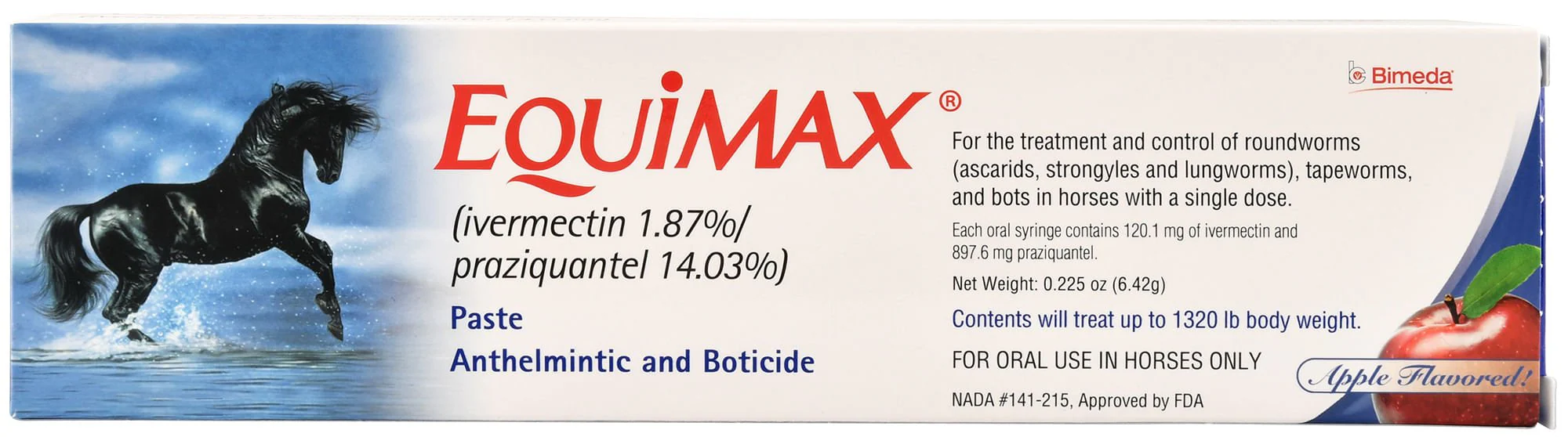 Equimax Horse Wormer Paste, Apple Flavored - Healthber