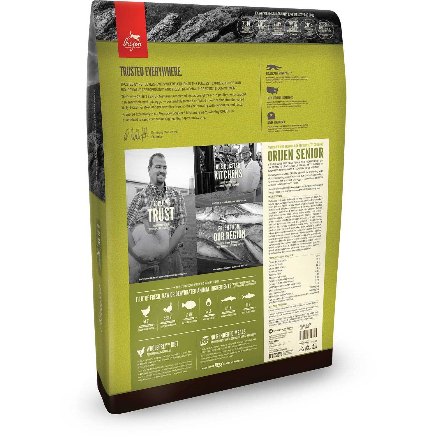 Orijen Senior Dry Dog Food - Healthber