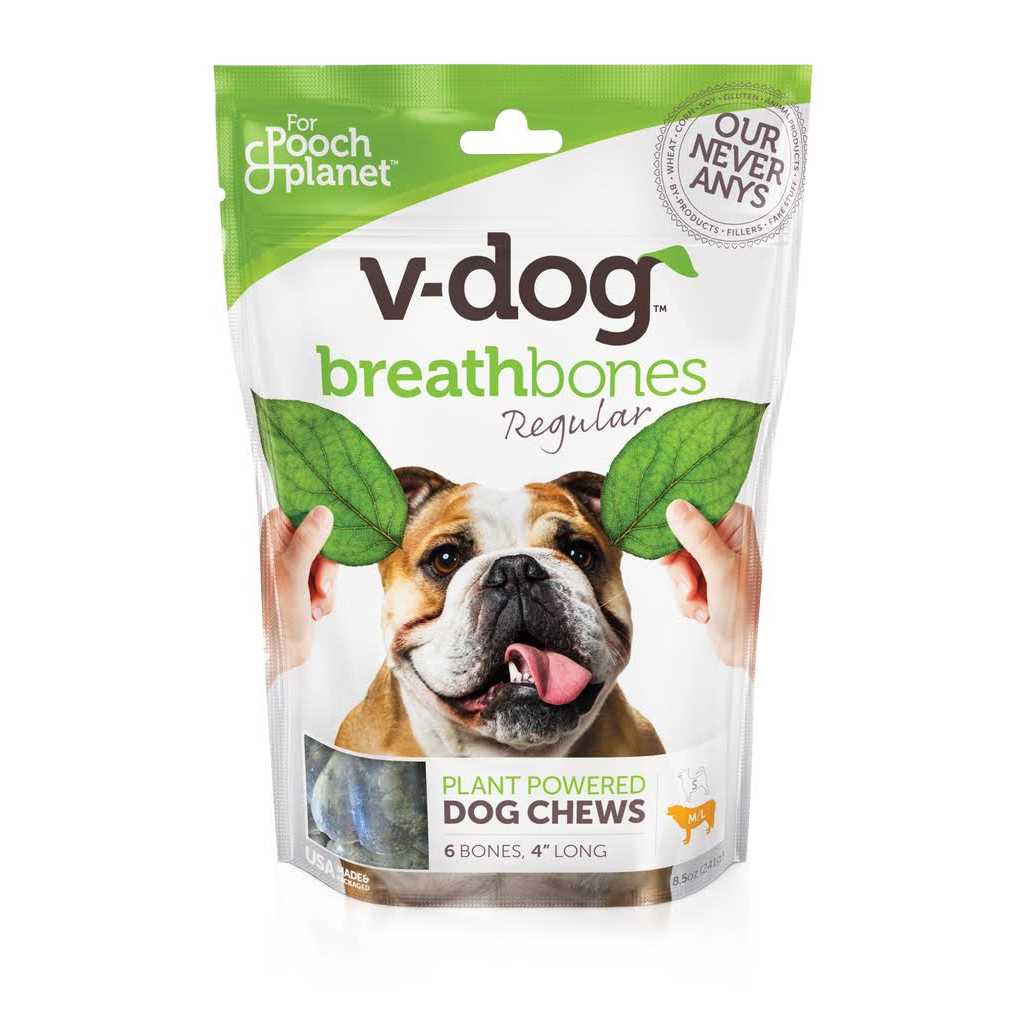 V-dog Breathbones Vegan dog Treats - Healthber