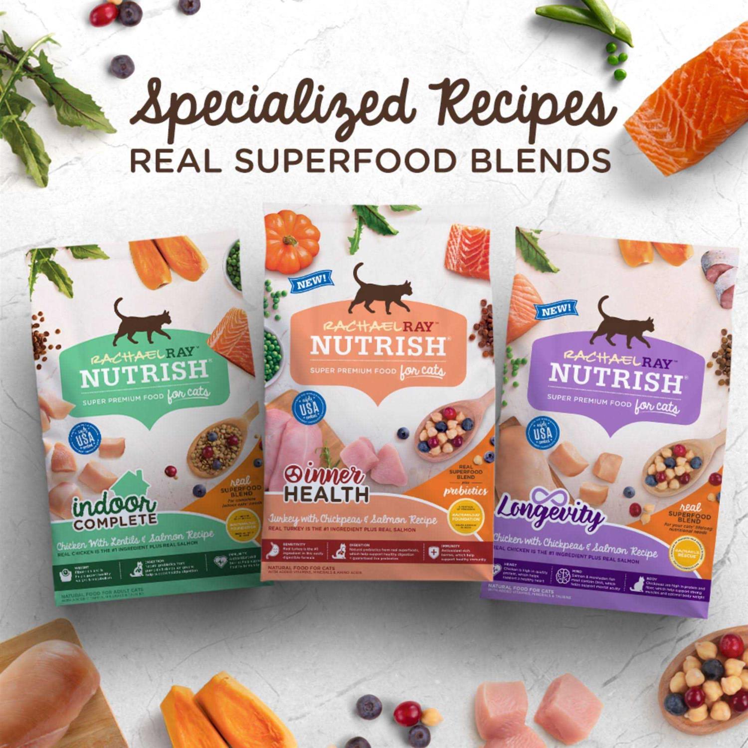 Rachael Ray Nutrish Inner Health Dry Cat Food Turkey - Healthber