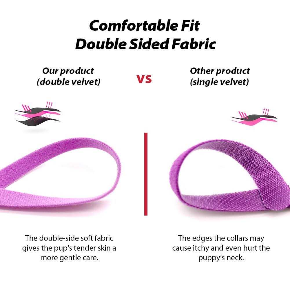 Puppy Whelping Collars Uiuix 15 Colors Puppy ID Collars Double-Sided Soft Adjustable ID Bands for Newborn Pet Dog Cat - Healthber