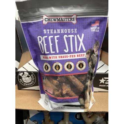Chewmasters Steakhouse Beef Stix Dog Treats - Healthber