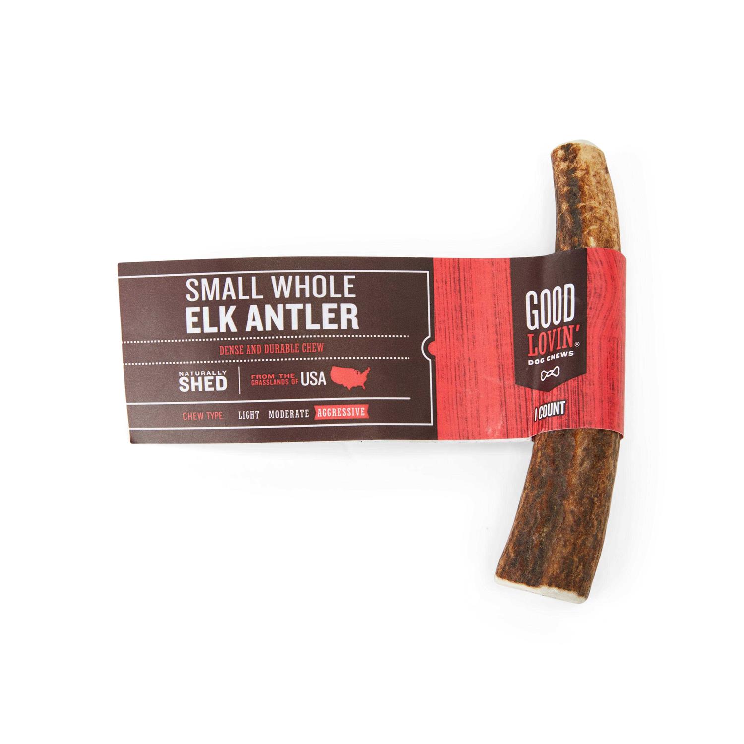 Good Lovin’ Whole Elk Antler Dog Chew - Healthber