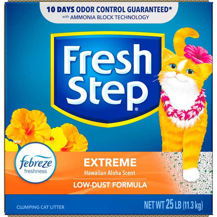 Fresh Step Hawaiian Aloha Extreme Scented Clumping Cat Litter with Febreze - Healthber