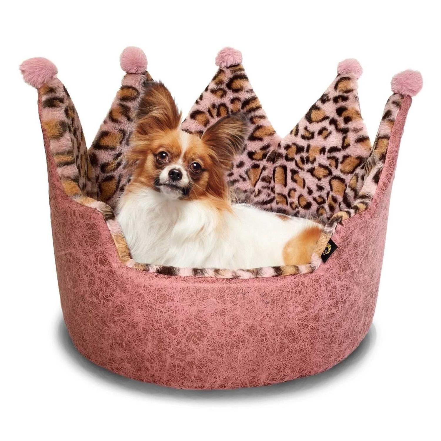Precious Tails Leopard Crown Bed - Healthber
