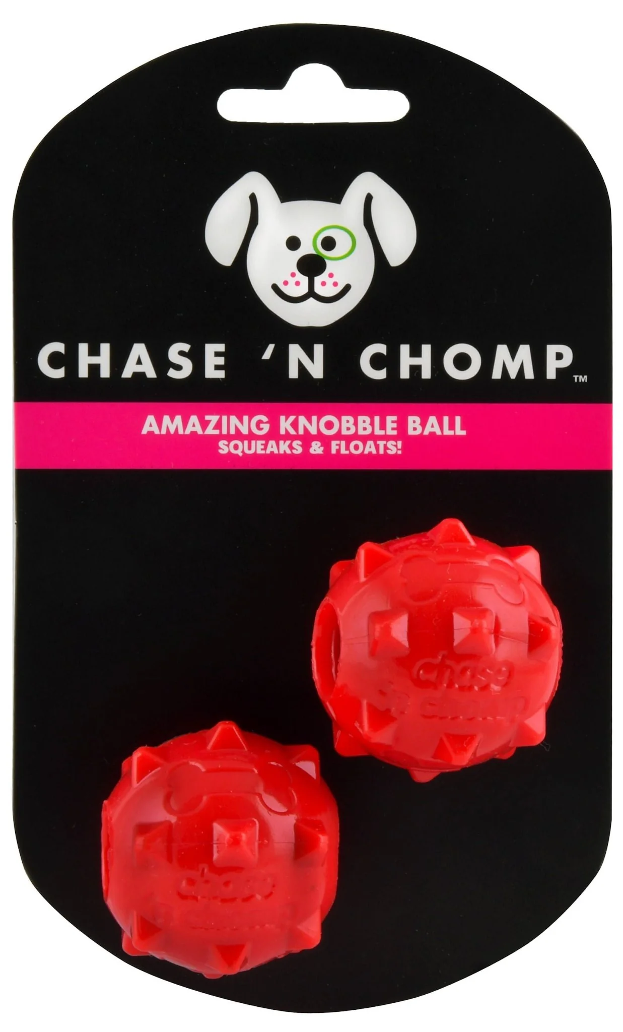 Amazing Knobble Ball Squeak & Float Dog Toy - Healthber