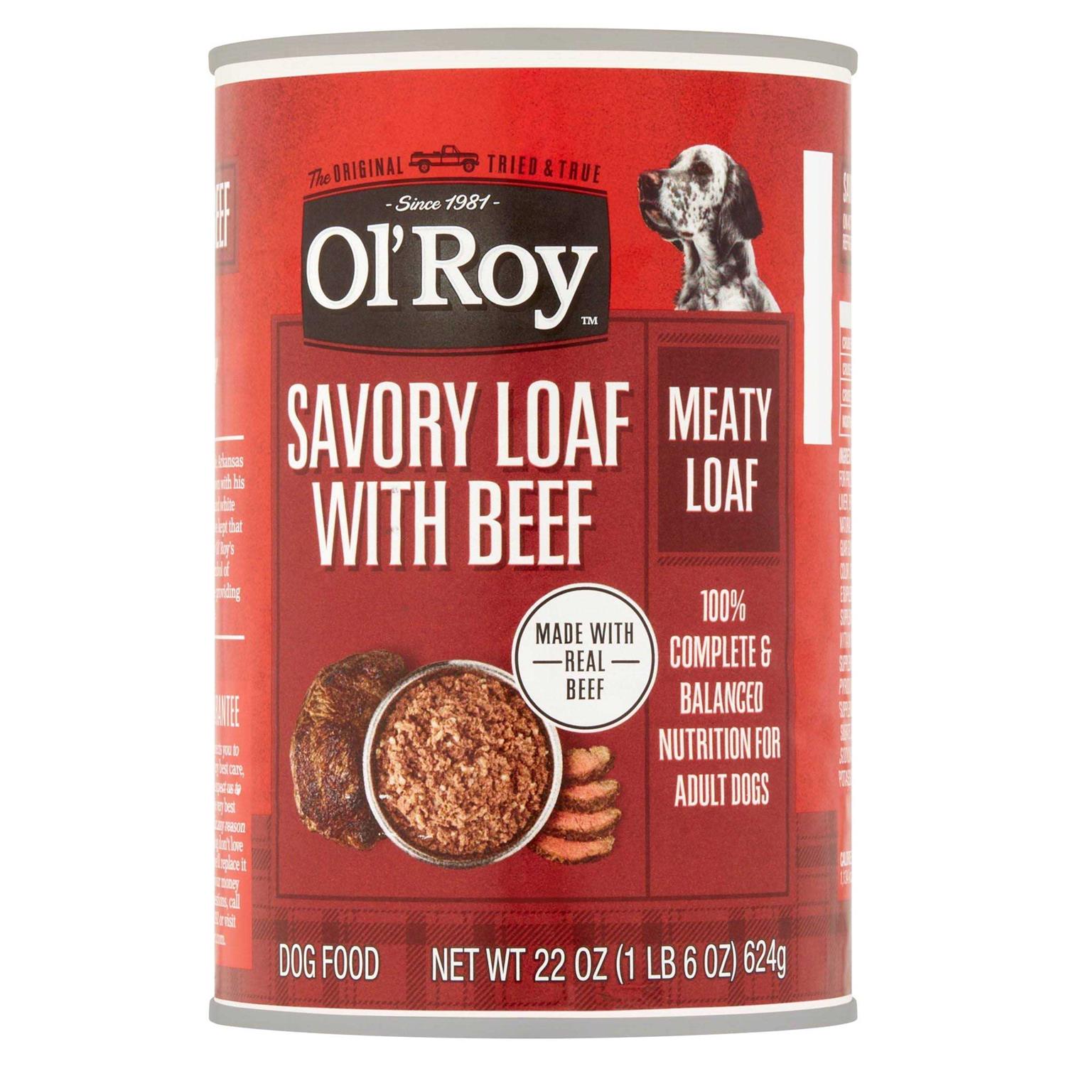 Ol’ Roy Savory Loaf with Beef Wet Dog Food - Healthber