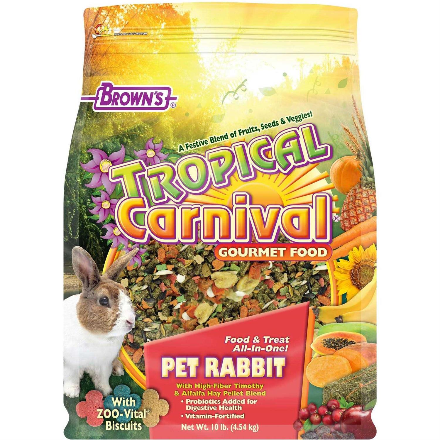 Brown’s Tropical Carnival Gourmet Rabbit Food - Healthber