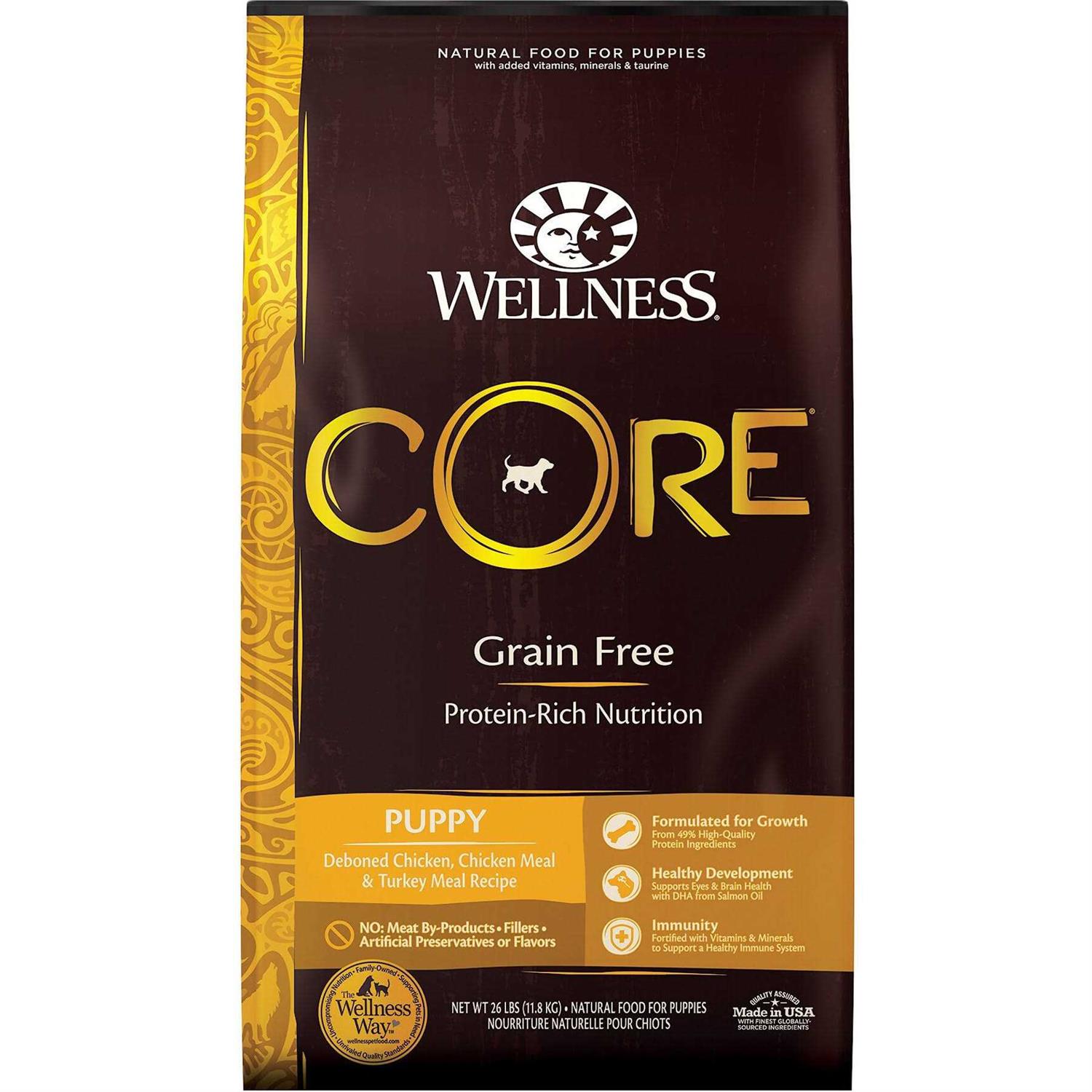 Wellness CORE Grain Free Puppy Chicken & Turkey Dry Dog Food - Healthber