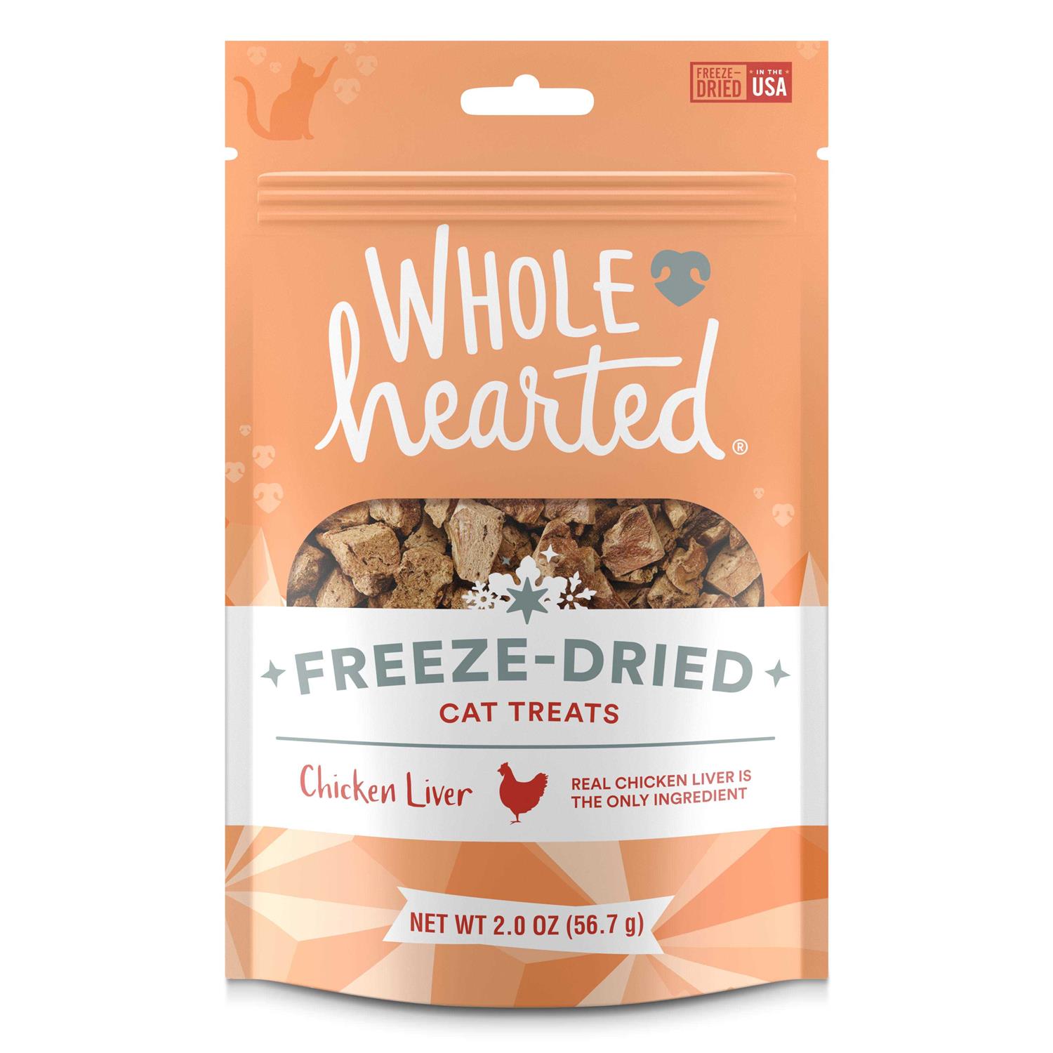 WholeHearted Chicken Liver Freeze-Dried Cat Treats - Healthber