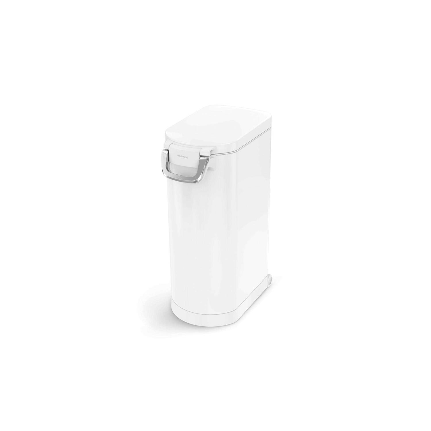 simplehuman Pet Food Can White Steel - Healthber