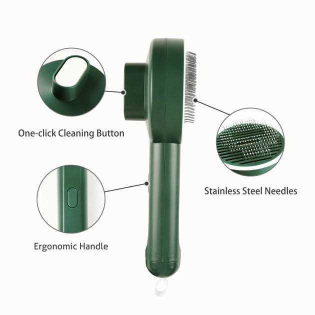 Fido Fave Self-Cleaning UV Sterilization Cat Slicker Brush - Healthber