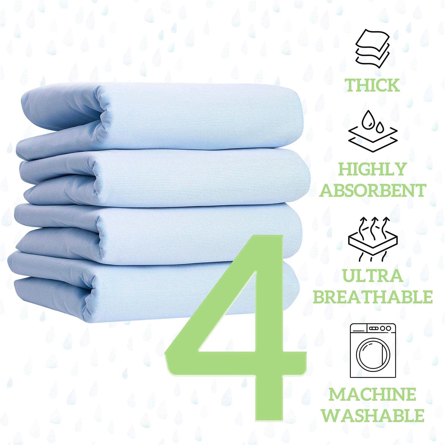 Green Lifestyle Washable Underpads Large Bed Pads for use as Incontinence Bed Pads - Healthber
