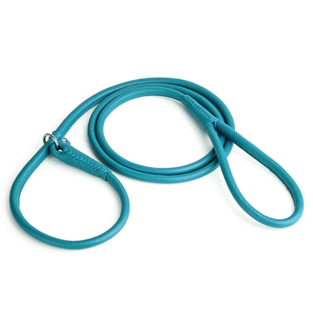 Dogline Leather Round Slip Lead - Healthber
