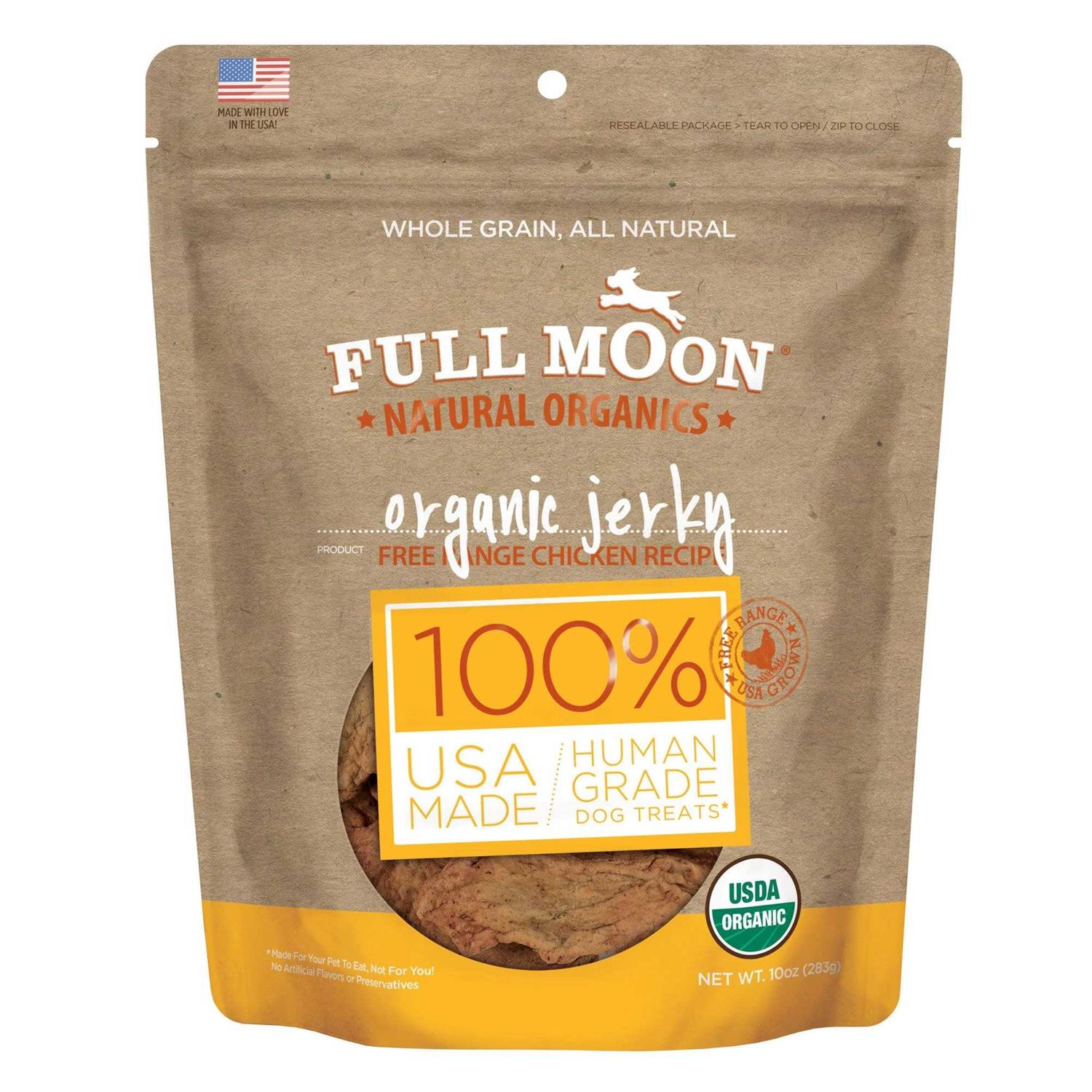 Full Moon Organic Chicken Jerky Dog Treats - Healthber