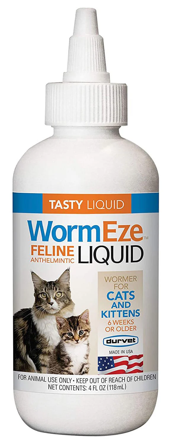 WormEze Feline Liquid, 4 oz - Healthber
