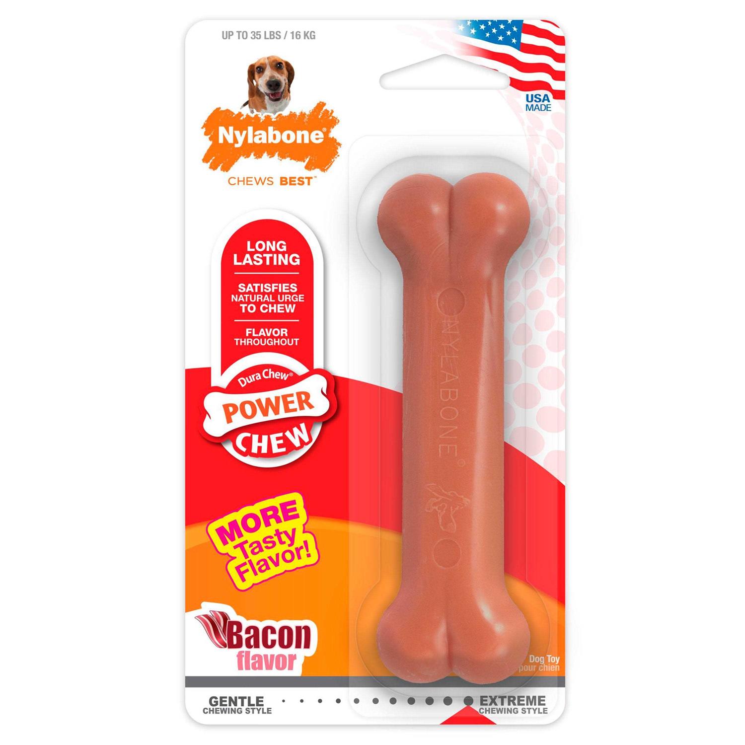 Nylabone Bacon Chew Bone - Healthber