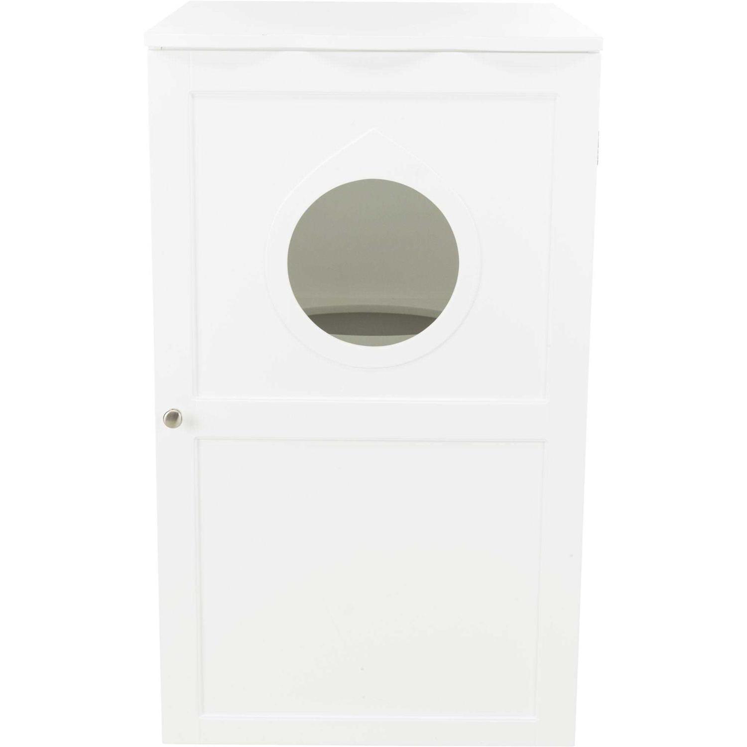 TRIXIE 2-Story Wooden Cat Litter Box Enclosure - Healthber