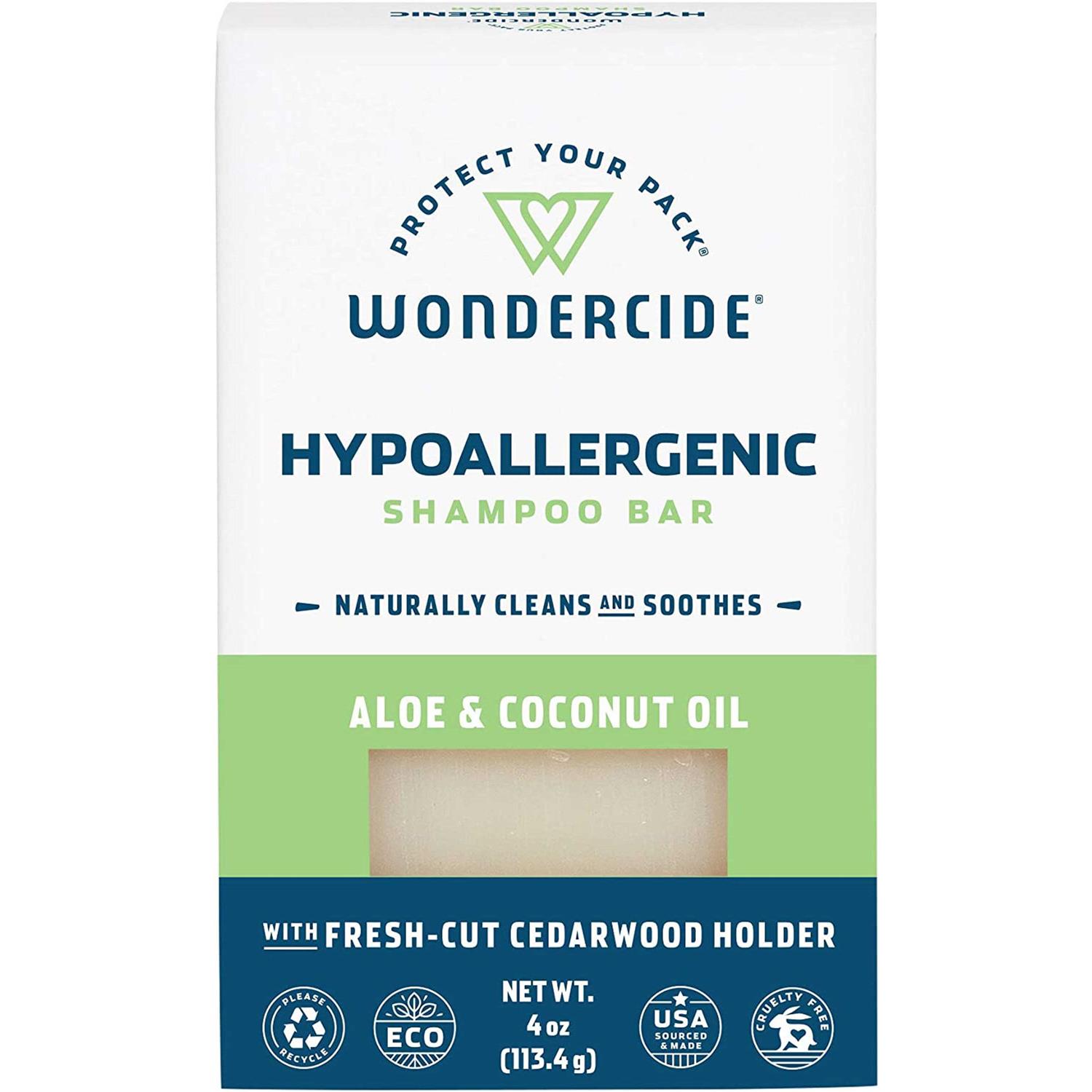 Wondercide Hypoallergenic Shampoo Bar - Healthber