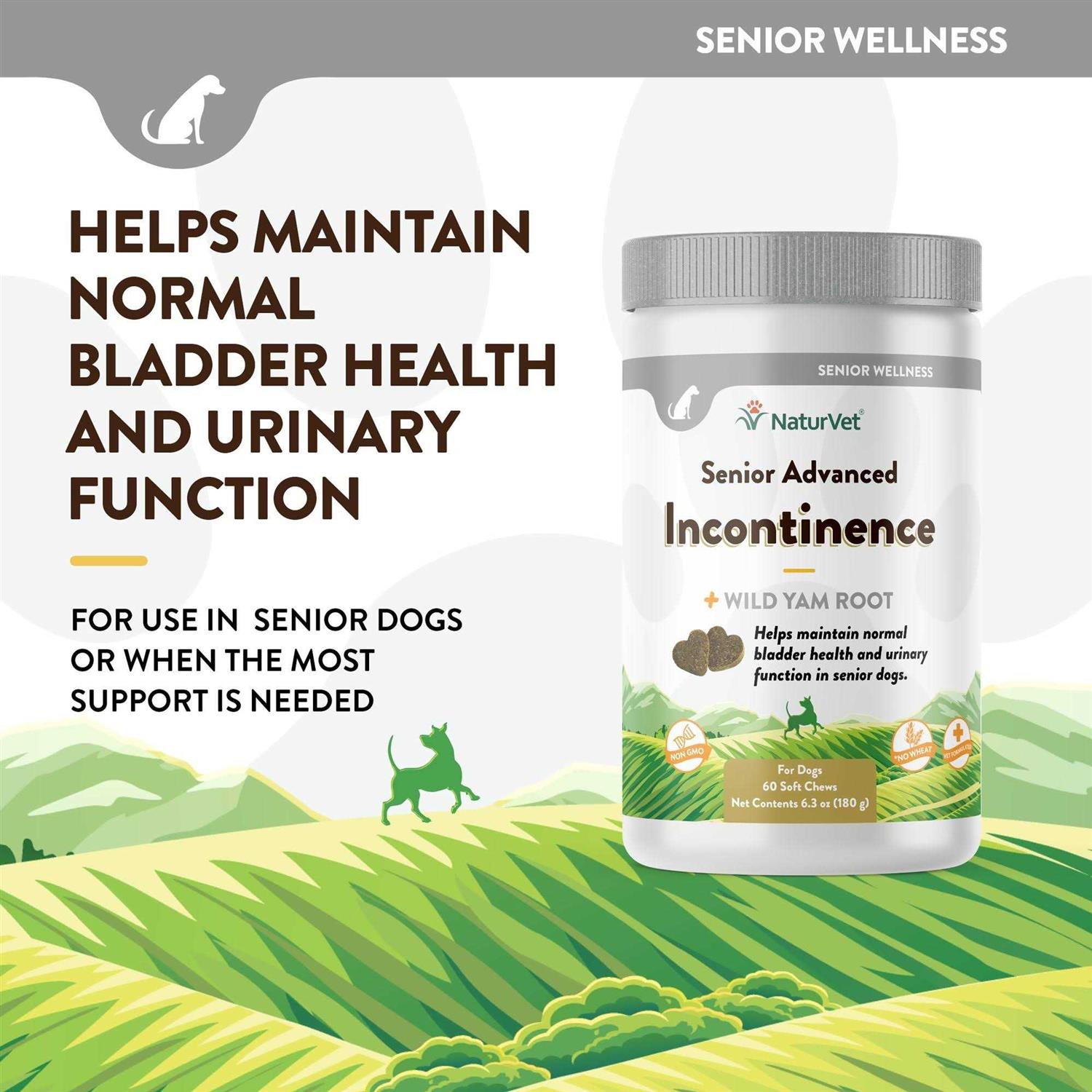 NaturVet Senior Advanced Incontinence Soft Chews - Healthber