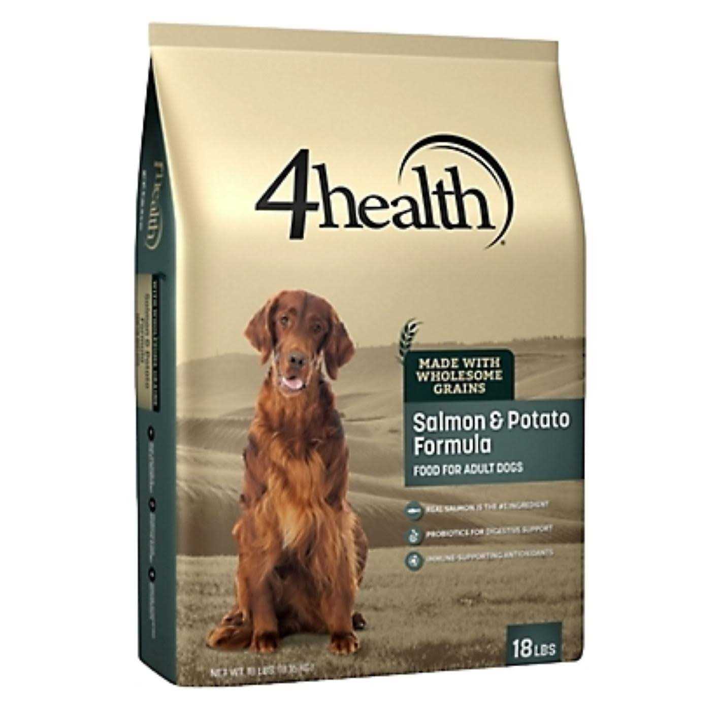 4health with Wholesome Grains Salmon Potato Formula Adult Dog Food - Healthber
