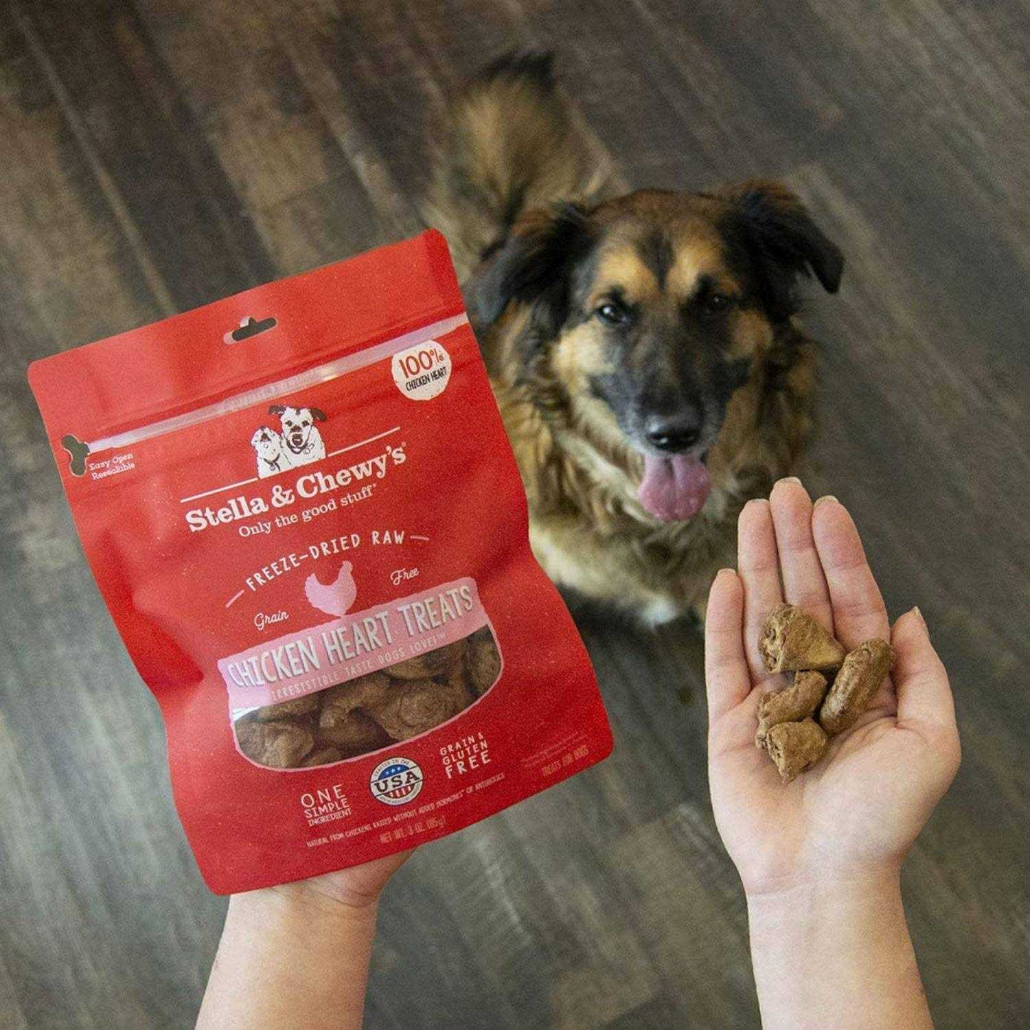 Stella & Chewy’s Chicken Hearts Freeze-Dried Dog Treats - Healthber