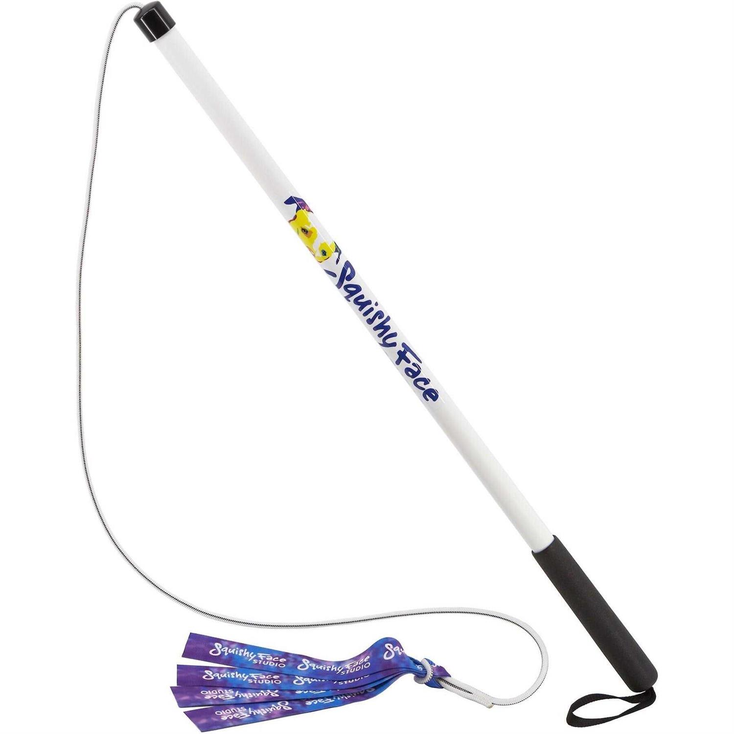 Squishy Face Studio Flirt Pole V2 Dog Toy with Lure - Healthber